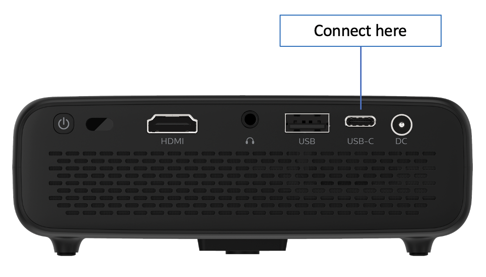 Connecting to devices through USB-C – Philips Projection